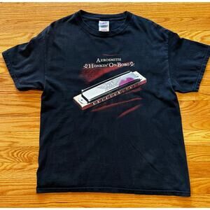 Vintage 2004 Aerosmith Concert T - Tennessee River Tag Large